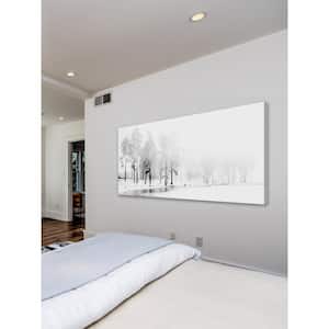 18 in. H x 36 in. W "Winter River" by Marmont Hill Printed Canvas Wall Art