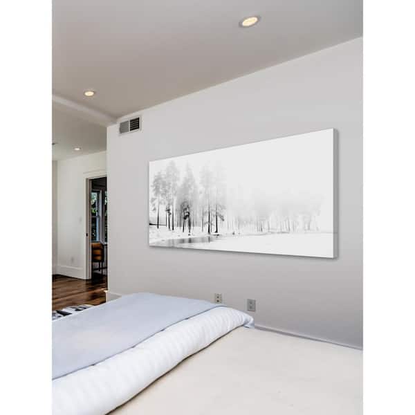 Unbranded 22.5 in. H x 45 in. W "Winter River" by Marmont Hill Printed Canvas Wall Art