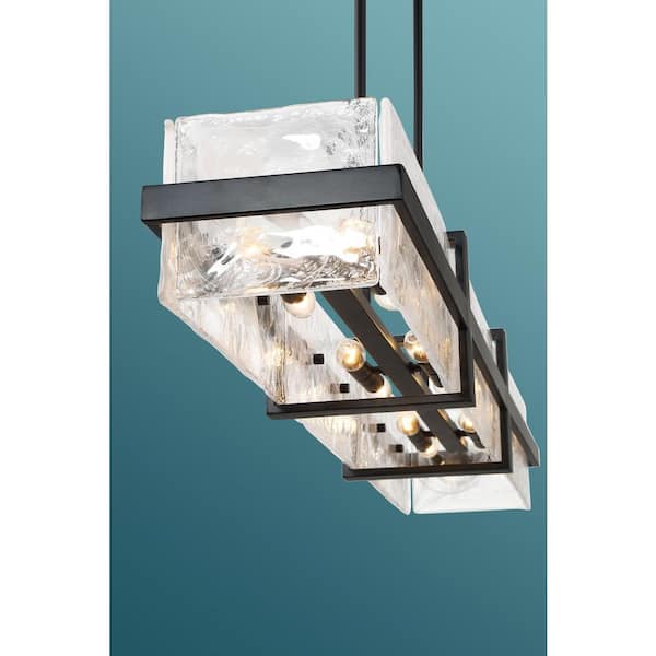 Minka Lavery Cloud Break 12-Light 48 in. Black Island Minka Lavery Cloud Break 12-Light 48 in. Black Island