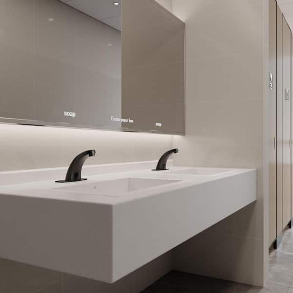 SPORTARC Smart Sensor Basin Faucet Bathroom Sink Sensor Faucets Digital Display Hot Cold Water Mixer Tap Touchless Automatic Faucet 1/2 Inch - View #11