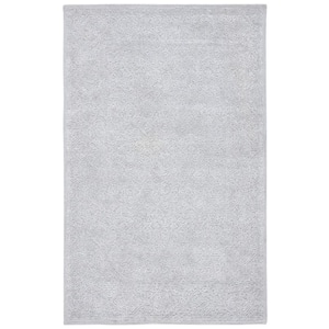 Martha Stewart Gray 5 ft. x 8 ft. Abstract Solid Color Area Rug