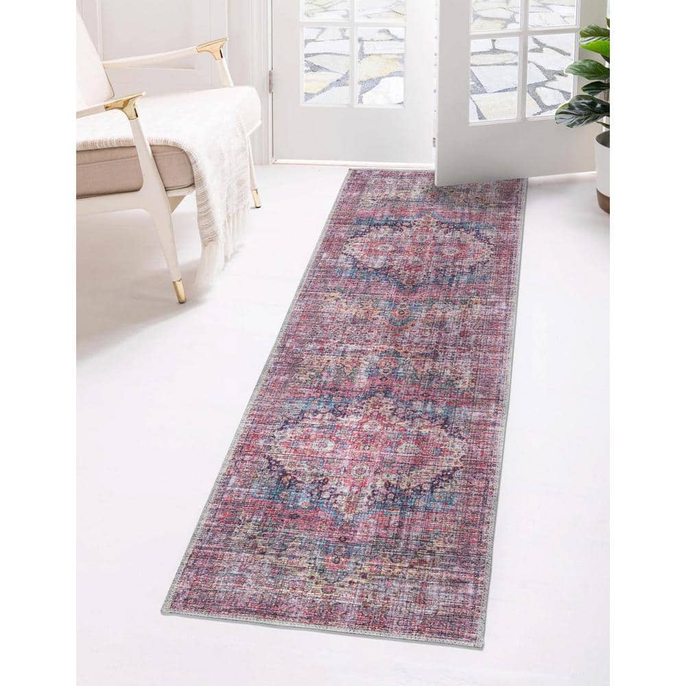 Mangata Multi-Color Chenille Runner Rug
