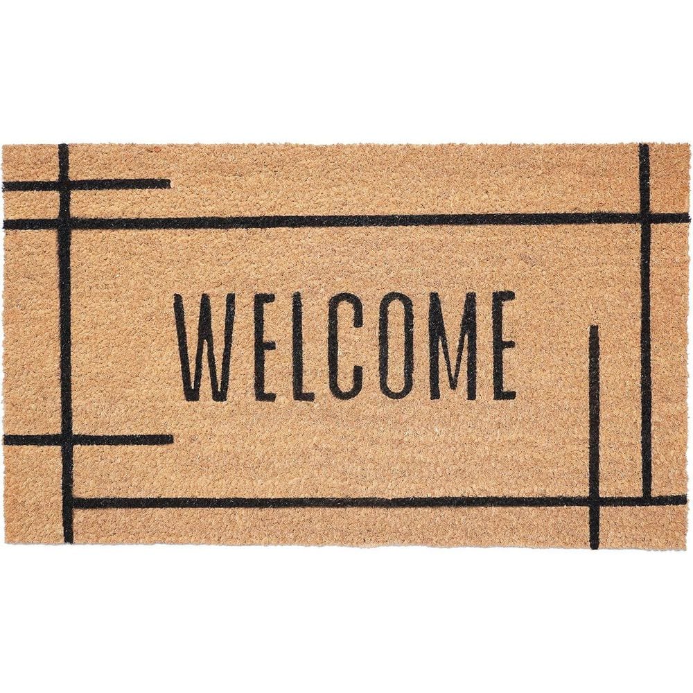 Multi-Colored 29 in. x 17 in. Coir Outdoor Door Mat price history on PriceWatchPro
