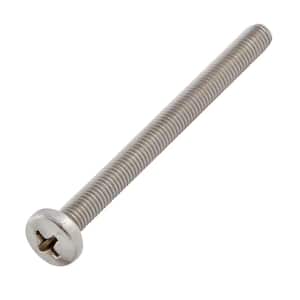M5-0.8x60mm Stainless Steel Pan Head Phillips Drive Machine Screw 2-Pieces