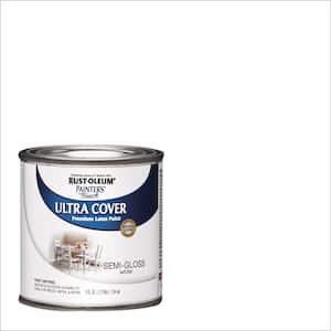 8 oz. Ultra Cover Semi-Gloss White General Purpose Paint