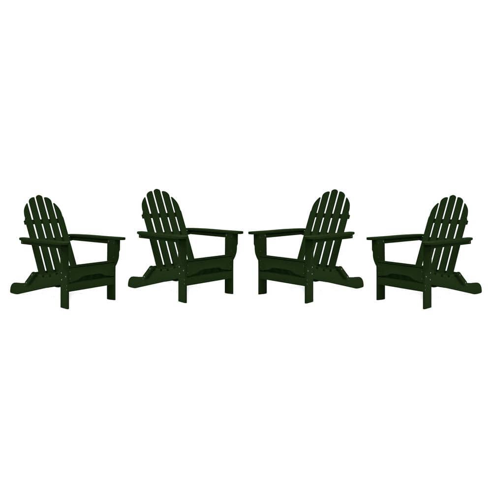 Icon Forest Green Recycled Plastic Adirondack Chair (4-Pack) price history on PriceWatchPro