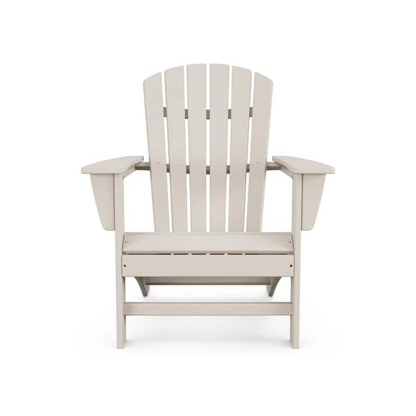 POLYWOOD Grant Park Traditional Curveback Sand Plastic Outdoor