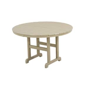 48 in. Round Farmhouse Dining Table