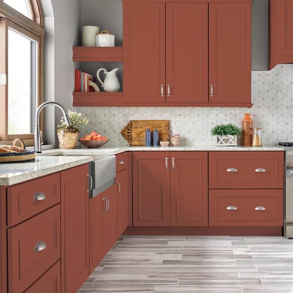 1 qt. #MQ1-25 Kalahari Sunset Semi-Gloss Enamel Interior/Exterior Cabinet, Door & Trim Paint