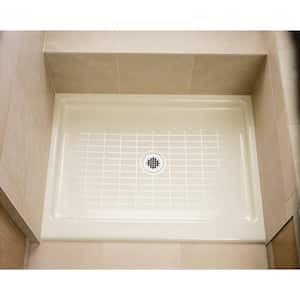 Purist 48 in. x 36 in. Single Threshold Shower Base in Biscuit