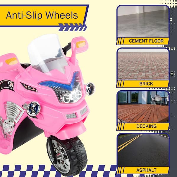Lil Rider 3-Wheel Battery Powered Motorcycle Ride on Toy in Pink