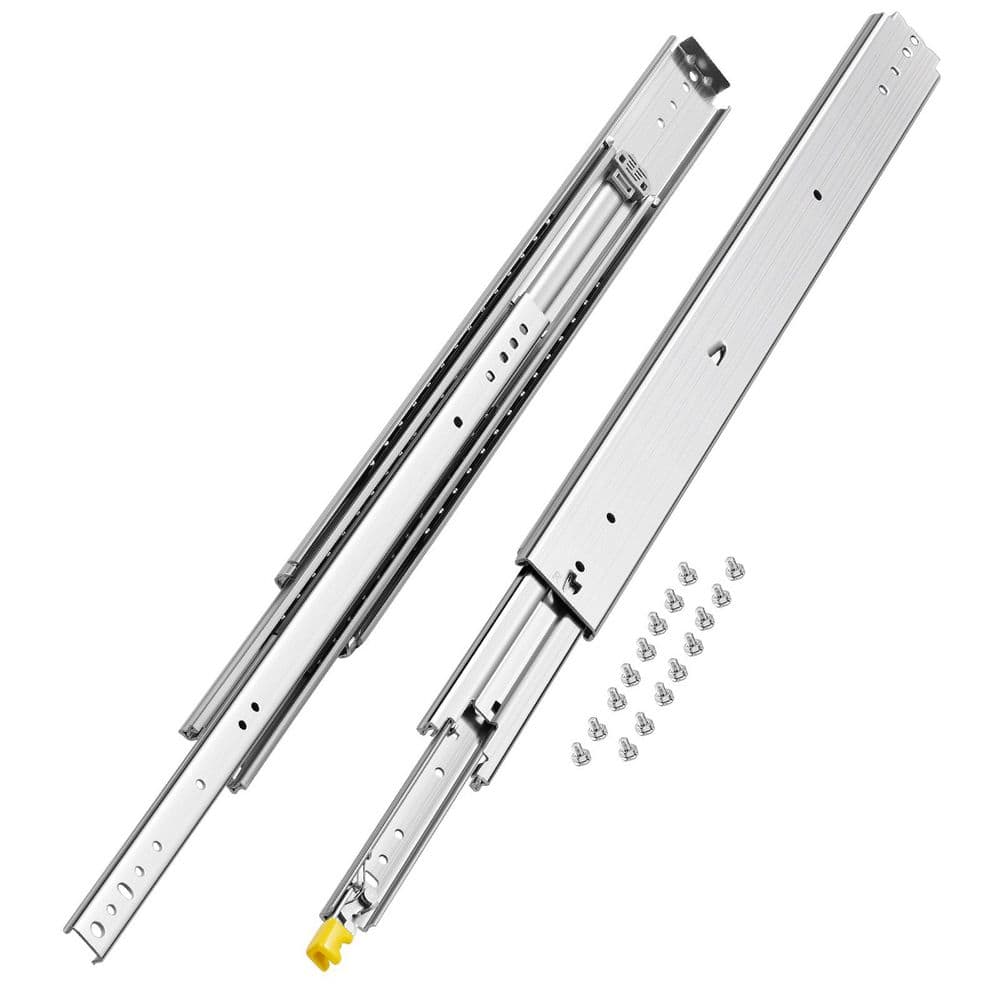 Set of 2 Drawer Slides, Full Extension, Available in Sizes from 16 to 60 in., 500 lbs. Capacity, Lockable, Ball Bearing price history on PriceWatchPro