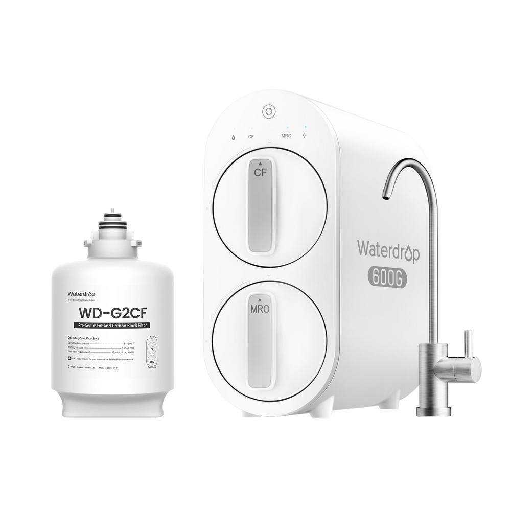 Waterdrop G2P600 Reverse Osmosis System, 600 GPD, 7 Stage Tankless