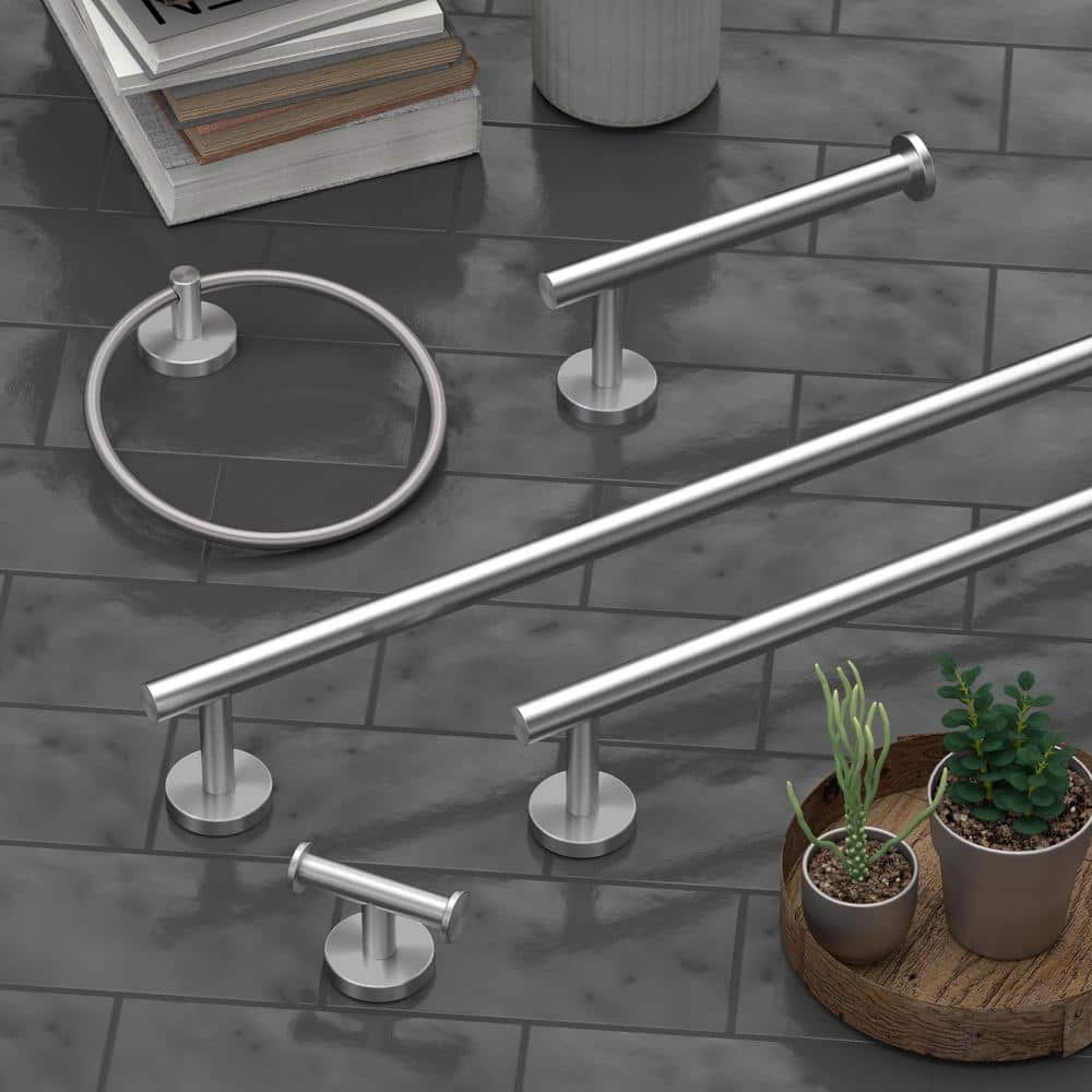 Brushed Nickel Wall Mounted Toilet Paper Holder