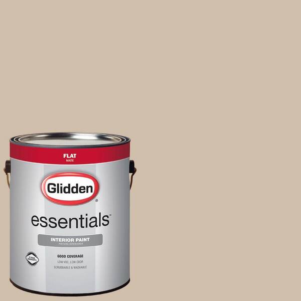 Glidden Essentials 1 gal. #HDGWN40U Sudan Sand Beige Flat Interior Paint