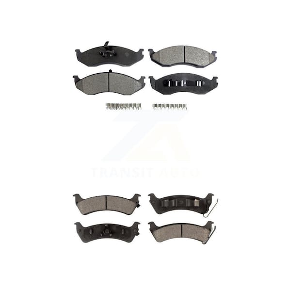 TEC Front Rear Ceramic Brake Pads Kit For Jeep Grand Cherokee KTC-100331