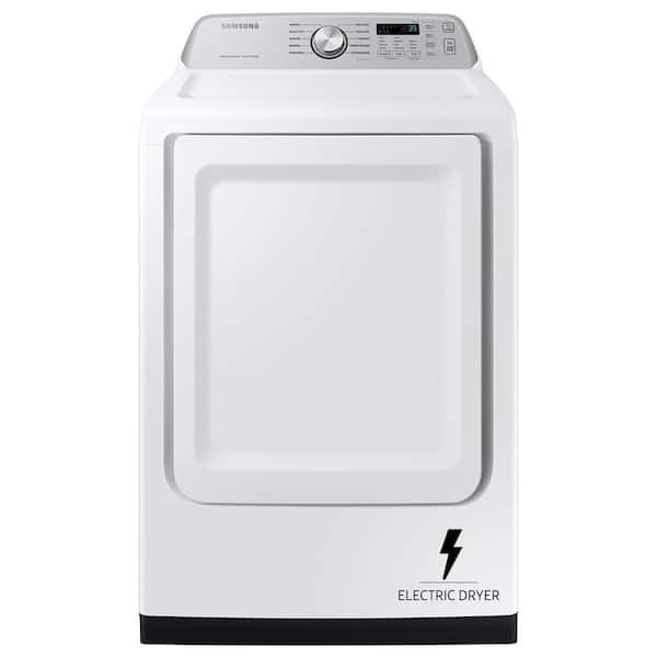 7.4 cu. ft. Vented Front Load Smart Electric Dryer with Sensor Dry in White