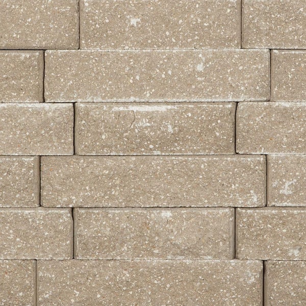 Pavestone 4 in. H x 17.07 in. W x 10.38 in. L Tan Trapezoid Concrete Wall Cap