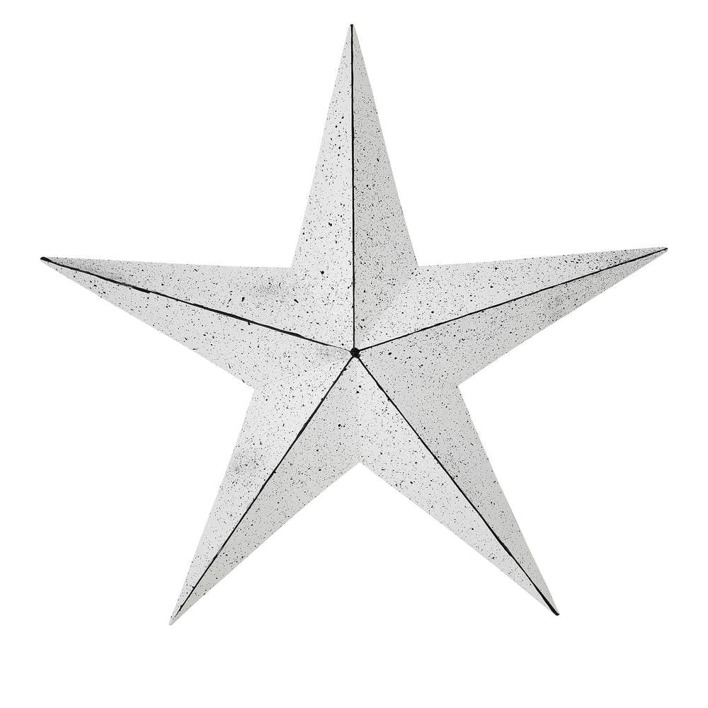 Mayflower Market Patriotic White 24 in. Faceted Metal Star Wall Hanger price history on PriceWatchPro