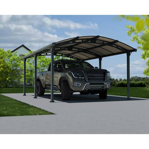 Arcadia 12 ft. x 17 ft. Gray/Bronze Carport