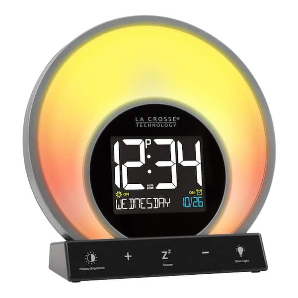 La Crosse Technology, Soluna S Sunrise and Mood Light Alarm Clock with USB  port W74146-INT - The Home Depot