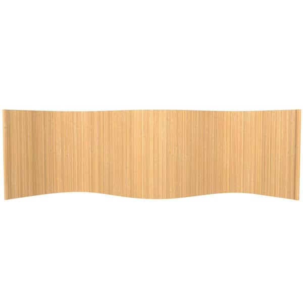 Bamboo Wave 24 in. Honey Room Divider