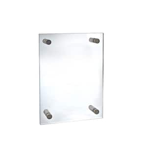 Azar Displays 106688 Two Sided Acrylic Sign Holder Suction Grippers,8.5 x 11 Pack of 10