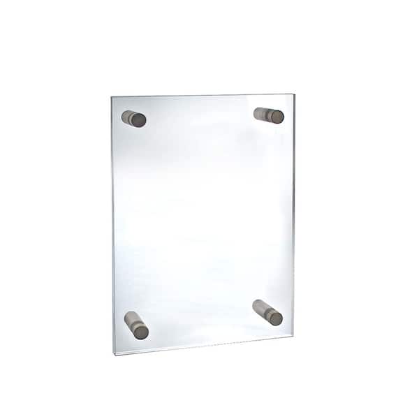 Azar Displays Magnetic Sign Holders 5 12 x 5 12 Clear Pack Of 10
