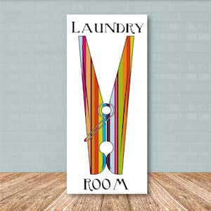 12 in. x 24 in. ''Laundry Room I'' Canvas Printed Wall Art