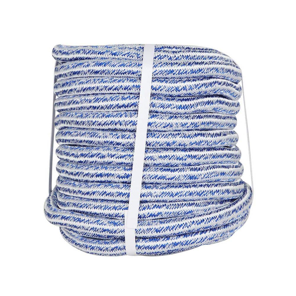 Double Braid Series 3/4 in. Polyester Rope Strong Pulling Rope 20000Lbs for Tree Work Camping Swings Blue White price history on PriceWatchPro