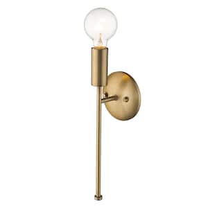 Perret 1-Light Aged Brass Sconce