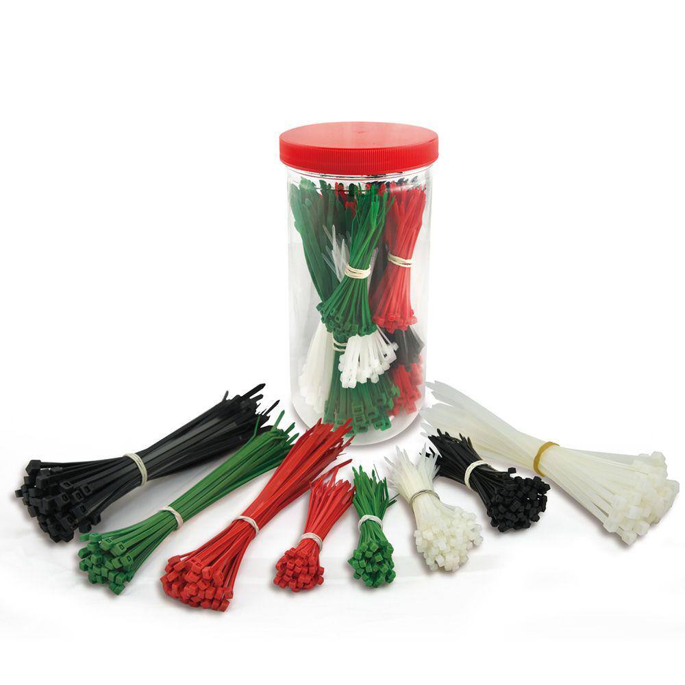 Commercial Electric Cable Tie Combo, MultiColor (400Pack) Cable Ties