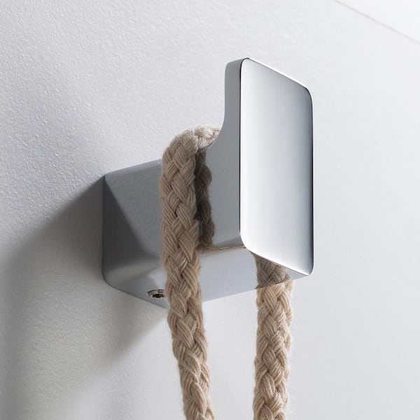 Stelios Bathroom Robe and Towel Hook in Chrome