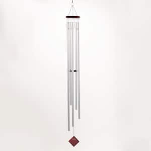 WOODSTOCK CHIMES Encore Collection, Chimes of Titan, 50 in. Silver Wind  Chime DCS50 - The Home Depot