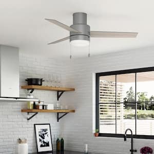 Brunner 52 in. Indoor Matte Silver Ceiling Fan with Light Kit Included
