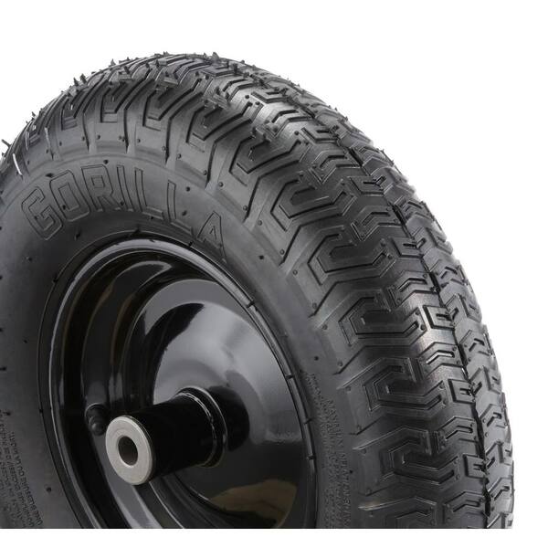 2 Piece Compatible w most brands Pneumatic Wheelbarrow Replacement Tire 16 in 