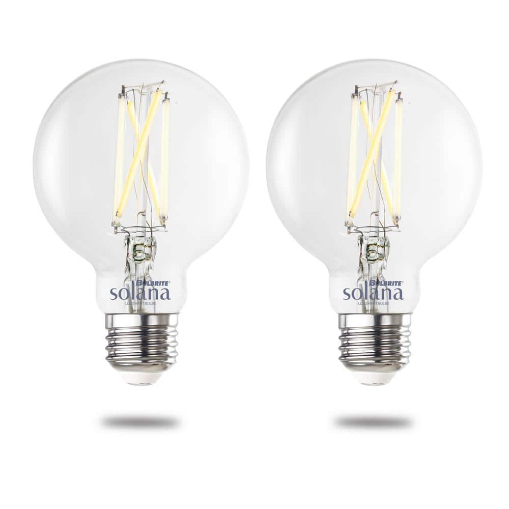 60 Watt Equivalent G25 with Medium Screw Base E26 in Clear Finish Dimmable 