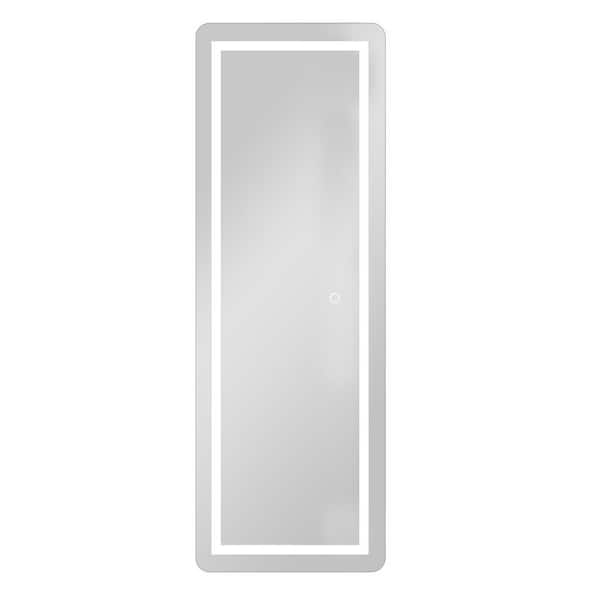 Dovelina 64 in. x 21 in. Modern Rectangle Frameless Full Length LED Mirror With Lights