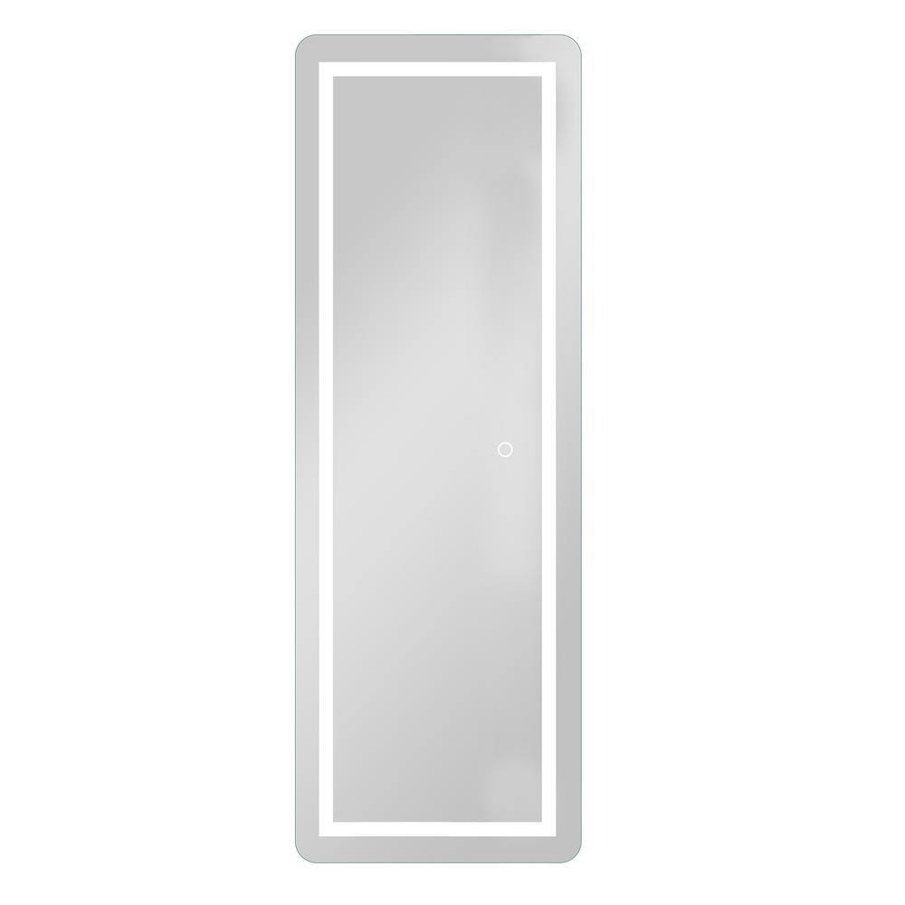NEUTYPE 64 in. x 21 in. Modern Rectangle Frameless Full Length LED