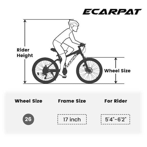 ITOPFOX 26 in. Fat Tires Mountain Bike w 4 in. Wide Wheel 21 Speed Disc Brakes Carbon Steel Frame 85 Pre Assembled Bike Gray H2SA11 3OT165 The Home Depot