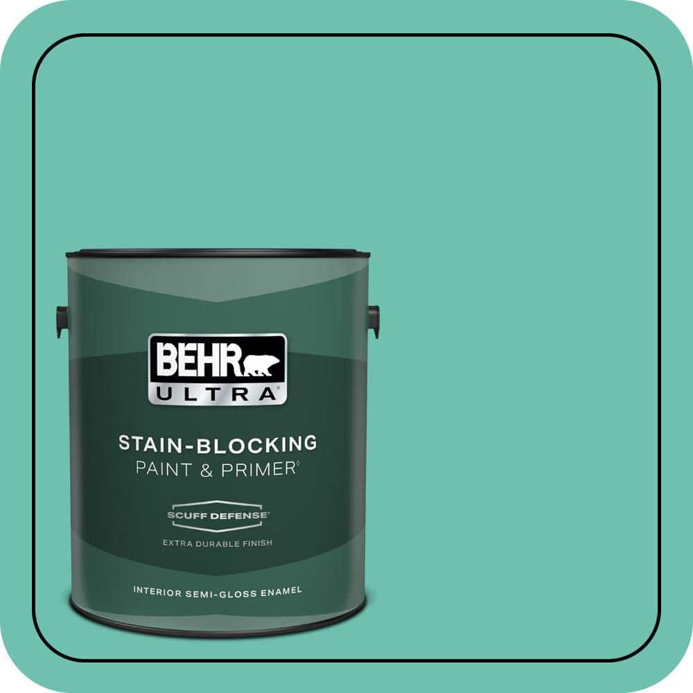 1 gal. #P440-4 March Aquamarine Extra Durable Semi-Gloss Enamel Interior Paint & Primer price history on PriceWatchPro