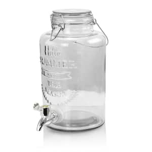 Bayfront Summer 2.6 Qt. Glass Drink Dispenser for Cold Drinks