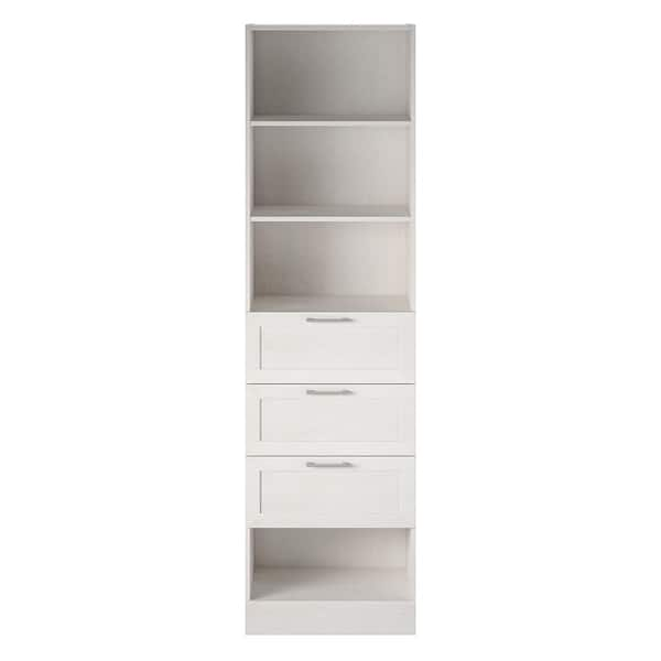 SystemBuild Evolution Systembuild Evolution Estora 3-Drawer Modular Closest Unit, Ivory Oak