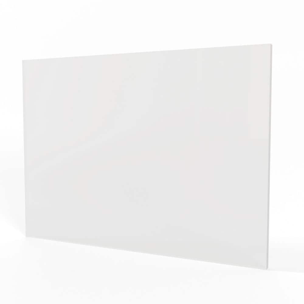 Fab Glass and Mirror Plexiglass 36 in. W x 72 in. L Clear Rectangular Acrylic Sheet 1/2" thick ...