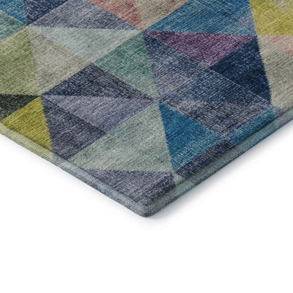 Mayfield Premium Machine Washable Abstract AMF2006 Putty 2 ft. x 3 ft. Accent Rug