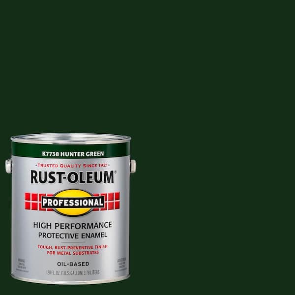 Rust-Oleum Professional 1 gal. High Performance Protective Enamel Gloss Hunter Green Oil-Based Interior/Exterior Paint (2-Pack)