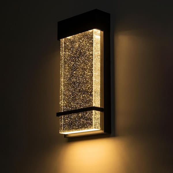 Atlas 1-Light Outdoor Crystal Wall Sconce