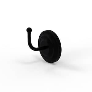 Que New Collection Screw-In Robe Hook in Matte Black