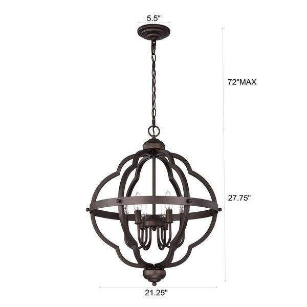 Tatahance 6 Light Oil Rubbed Bronze Globe Chandelier Top Lh A60004 Tatahance 6 Light Oil Rubbed Bronze, Orb Chandelier Oil Rubbed Bronze