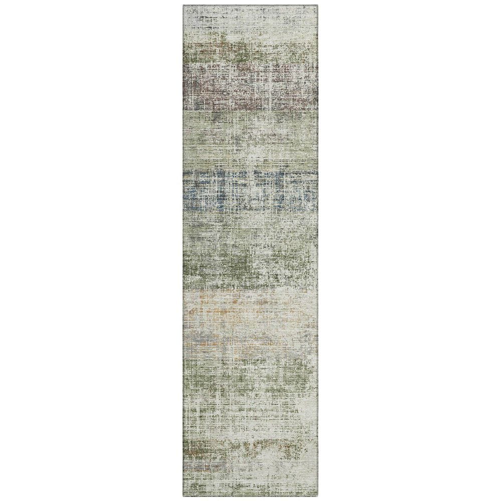 Chantille Machine Washable Indoor/Outdoor Abstract ACN2388 Olive 2 ft. x 7 ft. Runner Rug price history on PriceWatchPro